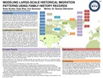 Modeling Large-Scale Historical Migration Patterns Using Family History Records