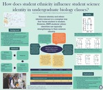 How does student ethnicity influence student science identity in undergraduate biology classes?