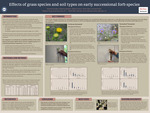 Effects of grass species and soil types on early successional forb species