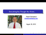Everything You Thought You Knew... by Robert Richardson