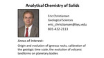 Analytical Chemistry of Solids by Eric H. Christiansen