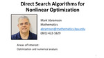 Direct Search Algorithms for Nonlinear Optimization by Mark Abramson