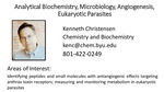 Analytical Biochemistry, Microbiology, Angiogenesis, Eukaryotic Parasites by Ken Christensen