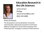 Education Research in the Life Sciences by Jamie Jensen