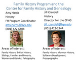 Family History Program and the Center for Family History and Genealogy by Amy Harris and Jill Crandell
