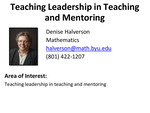 Teaching Leadership in Teaching and Mentoring