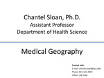 Medical Geography by Chantel Sloan
