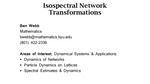 Isospectral Network Transformations by Ben Webb
