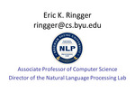Machine-Assisted Exploratory Textual Data Analysis by Eric K. Ringger