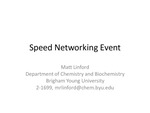 Speed Networking Event by Matthew R. Linford