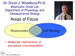 Molecular Mechanisms of Exocytosis (Neurosecretion) by Dixon J. Woodbury