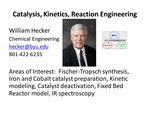 Catalysis, Kinetics, Reaction Engineering