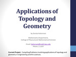 Applications of Topology and Geometry by Denise M. Halverson