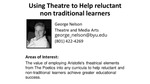 Using Theatre to Help Reluctant Non-traditional Learners