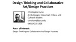 Design Thinking and Collaborative Art/Design Practices by Christopher Lynn