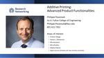 Additive Printing: Advanced Product Functionalities