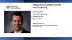 Molten Salt Electrochemistry and Processing