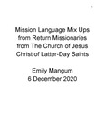 Mission Language Mix-Ups by Emily Mangum